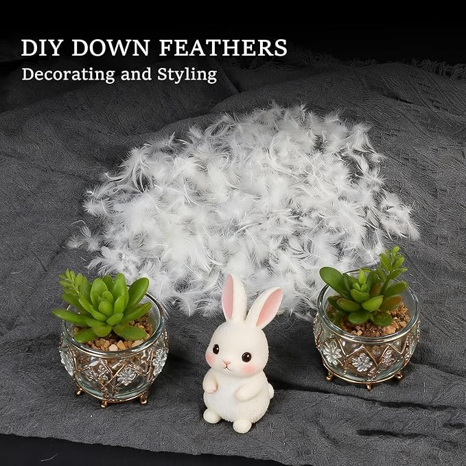 MOOX Down Feathers Pillow Filling Stuffing with 10% Goose Down 90% Feather Fluffy Blend Fill DIY Upholstery Crafts for Couch Cushions Bed Pillow Inserts Stuffing (4.0, Pounds)