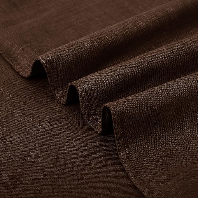 CHUFFED 100% French Linen Pillow Cases Queen Size Set of 2, Stone Washed Flax Pillow Shams with Zipper Closure - Breathable & Cooling for Hot Sleepers,20x30 Inches, Cocoa