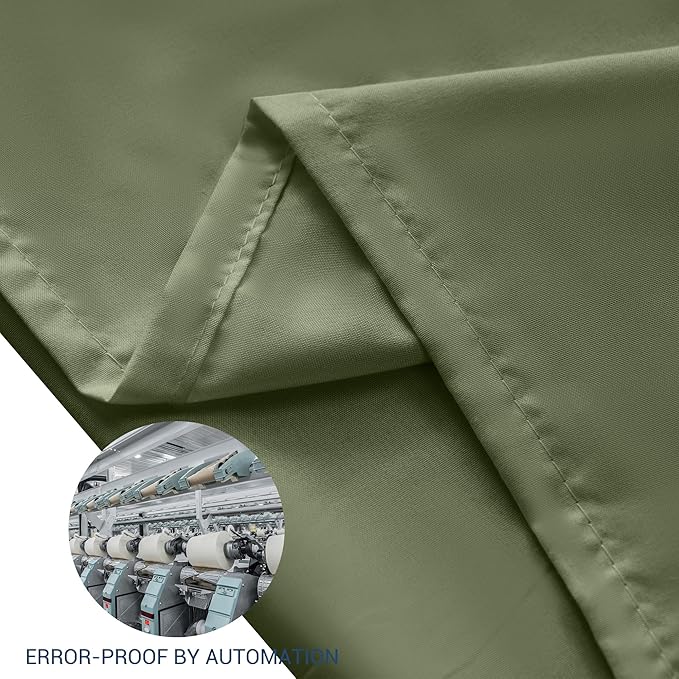 Pillowcases Queen 12 Pack, 20x30 Pillow Cases with Envelope Closure, Soft Plain Brushed Microfiber Covers Breathable Wrinkle-Resistant, Olive Green
