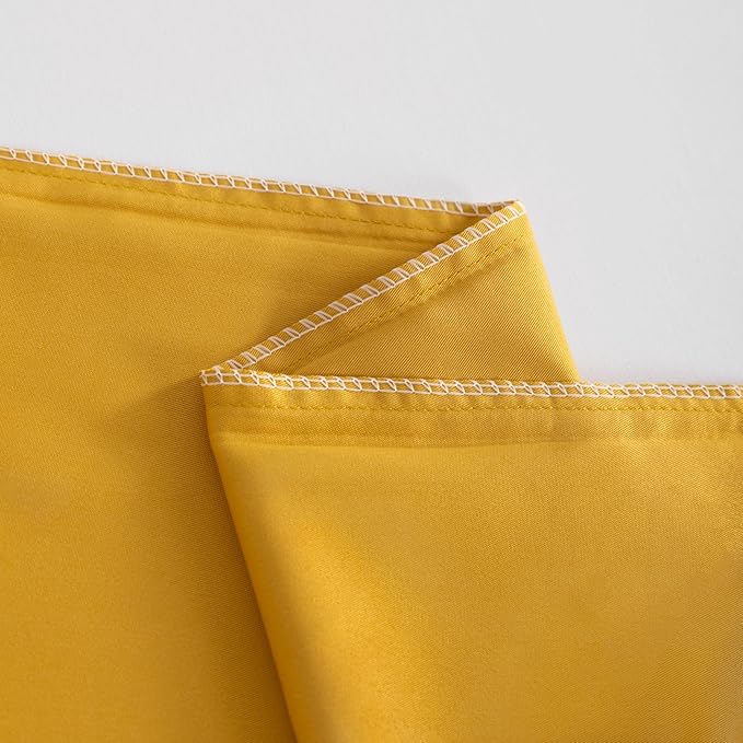 NTBAY Queen Pillowcase Set - 4 Pack Brushed Microfiber 20x30 Pillowcases - Soft, Wrinkle-Free, Fade-Resistant, Stain-Resistant, Ginger Yellow Pillowcases with Envelope Closure - 20x30 Inches