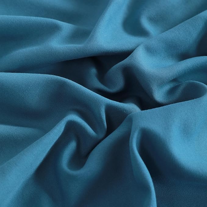 NTBAY Queen Pillowcase Set - 4 Pack Brushed Microfiber 20x30 Pillowcases - Soft, Wrinkle-Free, Fade-Resistant, Stain-Resistant, Teal Blue Pillowcases with Envelope Closure - 20x30 Inches, Teal Blue