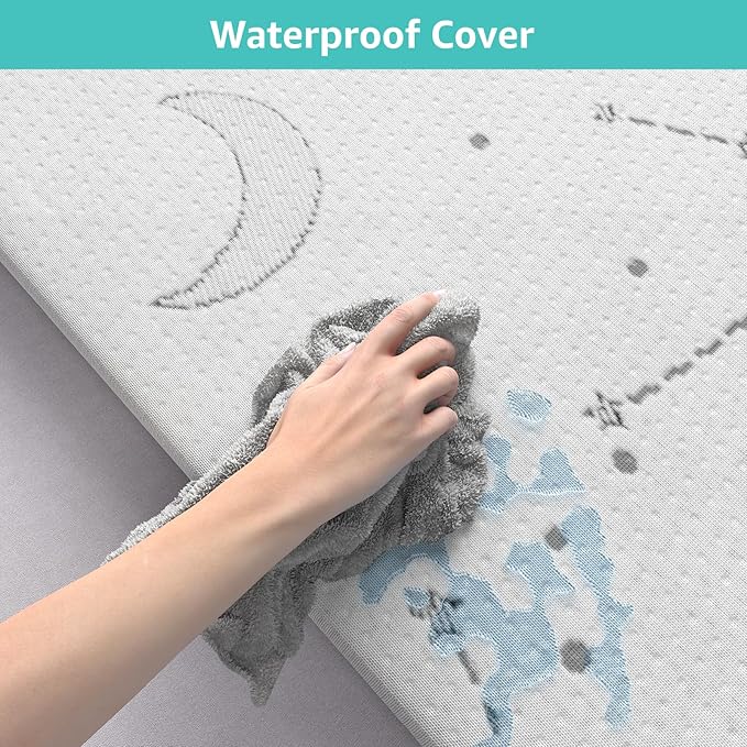 YENING Breathable Pack and Play Mattress Pad 38x26 Waterproof Baby Mattress for Pack N Play Matress Topper Waterproof 2 Pack