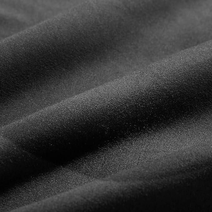 Evolive Ultra Soft Microfiber Body Pillow Cover/Pillowcases 21"x54" with Hidden Zipper Closure (21"x54" Body Pillow Cover, Black) (Pack of 2)