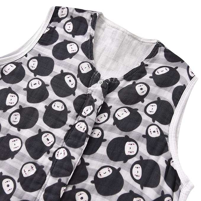 TADO MUSLIN Toddler Sleep Sack 2-4T, 0.5 TOG Lightweight Wearable Blanket for Baby, 100% Organic Cotton Muslin 4 Layers, Sleeveless Sleeping Bag, 2-Way YKK Zipper, OEKO-TEX Certified