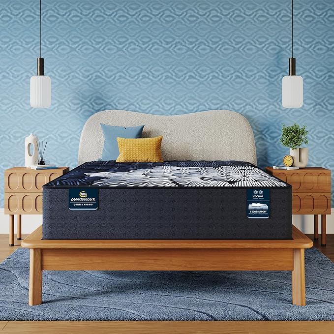 Serta Perfect Sleeper X - Max 14.25" Medium King Quilted Hybrid Mattress - 5 Support Zones and Cooling Tech for a Restorative Sleep - 100 Night Trial, CertiPUR-US Certified