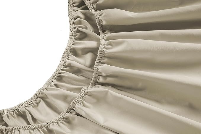 LANE LINEN Twin Bed Sheets Set - 450 Thread Count Premium Sateen Weave - 100% Cotton Luxury Sheets for Single Beds - 15 '' Deep Pocket for Snug Fit to Your Mattress - Oeko Tex Certified - Linen