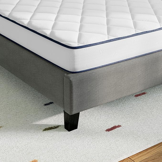 Novill 6/8 Inch Twin XL Mattress, Foam and Spring Hybrid Twin XL Mattress with Medium Support, CertiPUR-US Certified Foam & Steel Coils, Durable Design, Guest and Youth Bedroom, Eco-Friendly Packaging