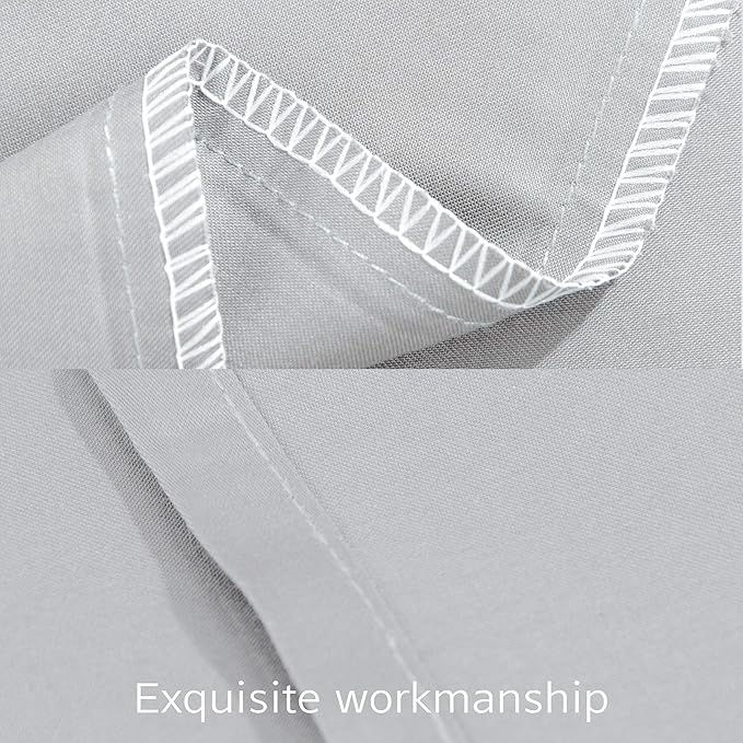 NTBAY Egyptian Cotton Body Pillowcase - 500 Thread Count Cotton Body Pillow Cover - Soft and Breathable Envelope Closure Body Pillowcase for Adults, 20x54 Inches, Light Grey