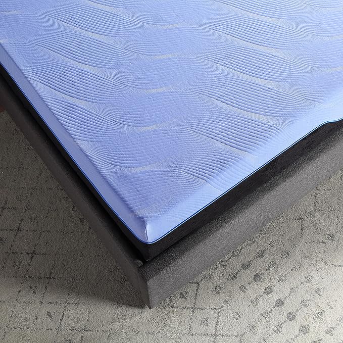 Bridgevine Home 12 inch Refresh Split Flex Memory Foam Hybrid Mattress and Adjustable Base Bundle, Queen Size