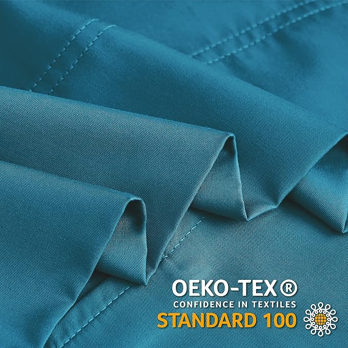 BEDELITE Pillow Cases Queen Size Set of 2, Rayon Derived from Bamboo, Cooling Pillow Cases for Hot Sleepers & Night Sweats, Breathable and Silky Soft Envelope Pillowcases(Teal, 20"x30")