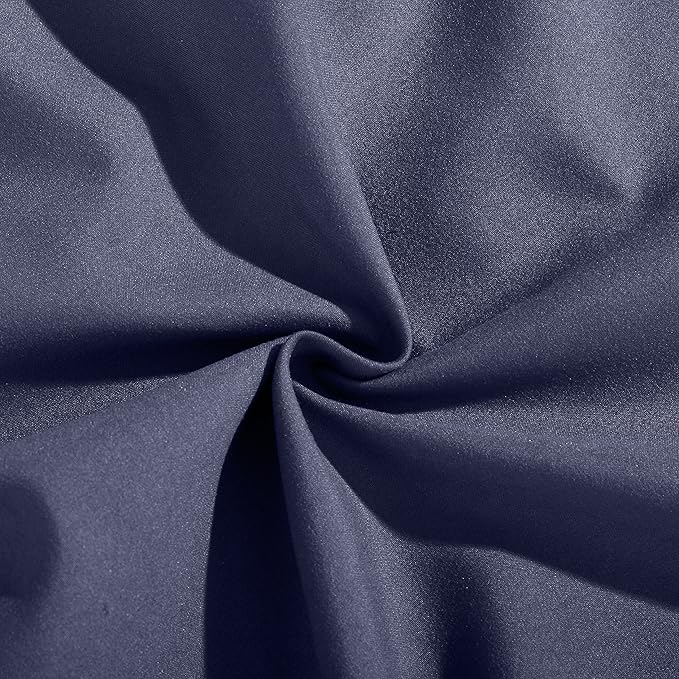 EVOLIVE Ultra Soft Body Pillow Cover/Pillowcases 21"x54" with Hidden Zipper Closure (21"x54" Body Pillow Cover, Navy) (Pack of 2)