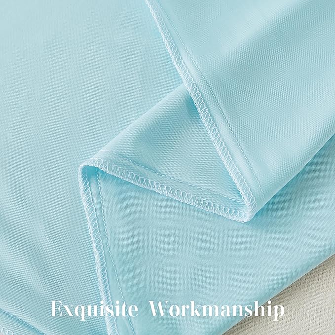 WhatsBedding Memory Foam Body Pillow with Zippered Cooling Cover, Full Body Pillow for Adults, Long Pillow for Sleeping, Fluffy Supportive, Ice Blue