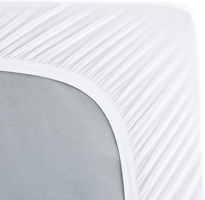 Serta ComfortSure Full Mattress Cover, Fitted Pillow Top Mattress Pad, Super Soft and Breathable Quilted Cotton Protector with 18" Elastic Deep Pockets for Secure Fit, White